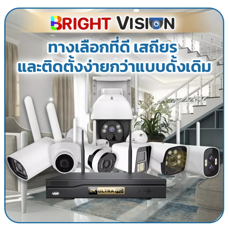 กล้องวงจรปิด Bright Visionทางเลือกที่ดี เสถียร และติดตั้งง่ายกว่า