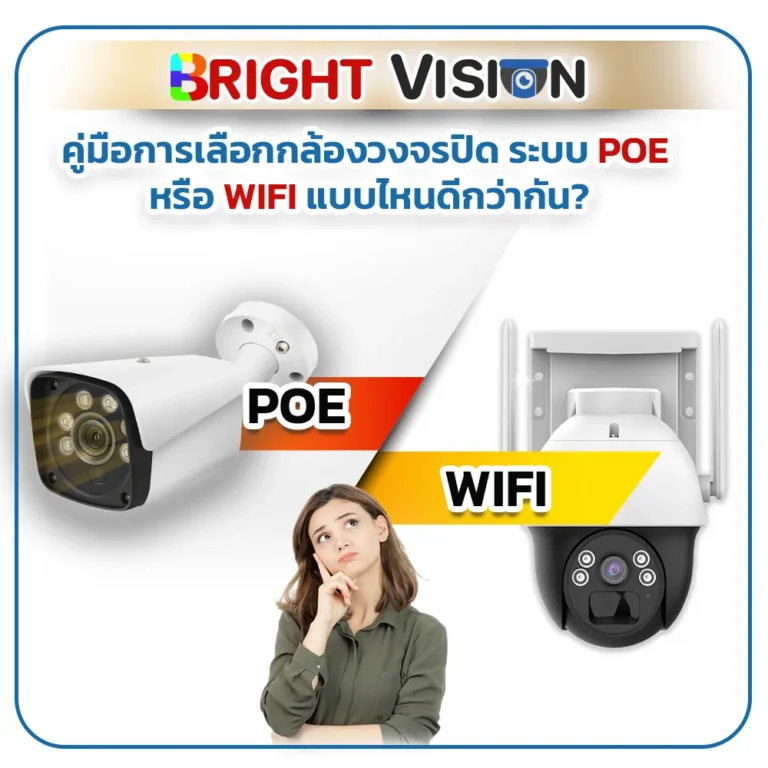 คู่มือการเลือกกล้องวงจรปิด : ระบบ POE หรือ WIFI แบบไหนดีกว่ากัน?
