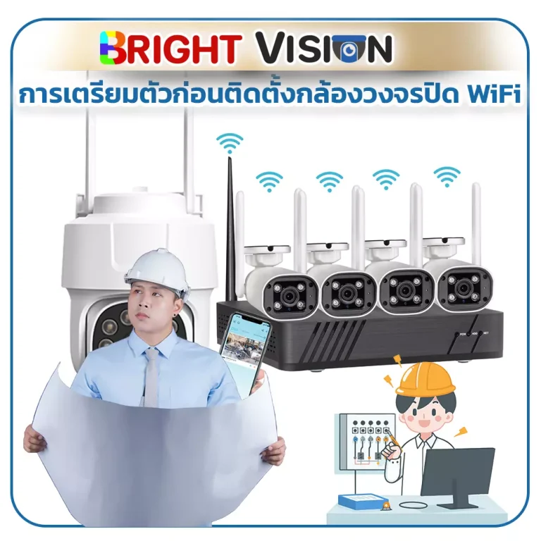 การเตรียมตัวก่อนติดตั้งกล้องวงจรปิด WiFi