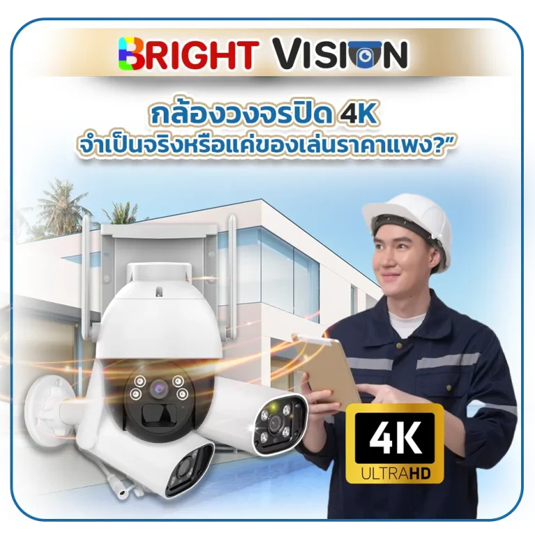 กล้องวงจรปิด 4K จำเป็นจริงหรือแค่ของเล่นราคาแพง?