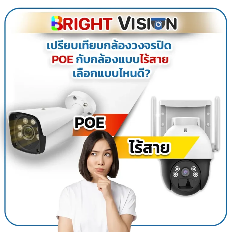 เปรียบเทียบกล้องวงจรปิด POE กับกล้องแบบไร้สาย: เลือกแบบไหนดี?
